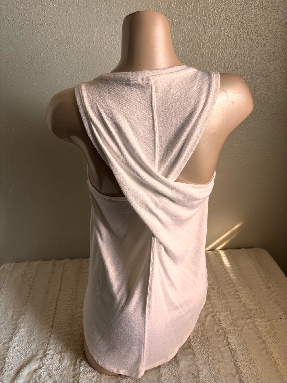 Gap CrossBack white Knit Tank Top